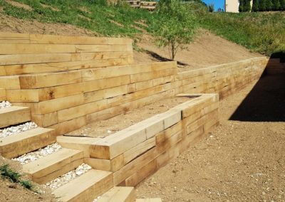 Aménagements réalisés sans utilisation de béton